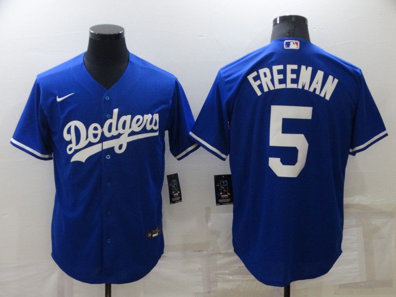 Men Los Angeles Dodgers #5 Freddie Freeman Blue Nike Game 2022 MLB Jersey->los angeles dodgers->MLB Jersey